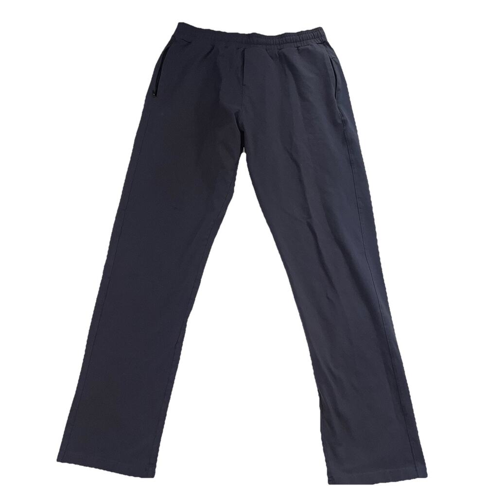 Public Rec Pants MensSize 36x34 Gray Drawstring Stretch Zip Pockets Casual